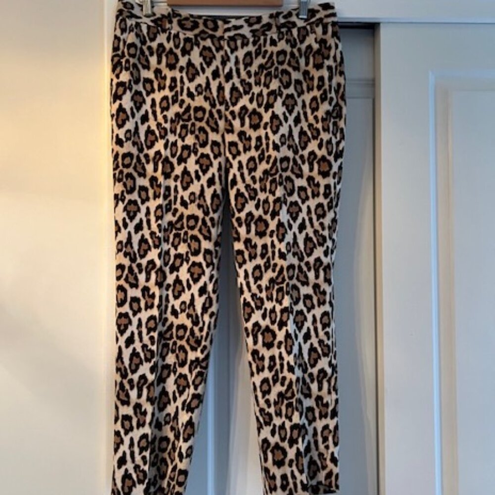 Banana Republic Leopard Print Avery Pant. Size 10